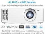 Uhd38X 4K Uhd Projector With High Dynamic Range - White