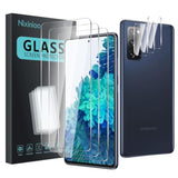 3 Pack Tempered Glass Screen Protector For Samsung Galaxy S20 Fe + 3 Pack Camera Lens Protector, Anti-Fingerprint, 9H Hardness, Scratchresistant, Easy To Install, Case Friendly