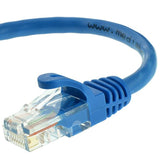 Cat5E Ethernet Cable20 Ft - Blue - Patch Cable - Snagless Cat5E Cable - Networ