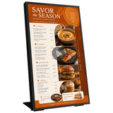 Digital Menu Board 18.5 Inch Desktop Digital Signage Display Advertising Screen For Stores Restaurants And Commercial Display 700 Nits Ultra-High Brightness Free Web Content Editor Android