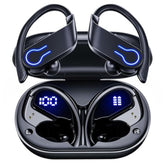 Wireless Bluetooth Earbuds 120H Playtime Bluetooth 5.3 Ear Buds For Sports, Hi-Fi Stereo Earphones With Led Display Charging Case, Headphones For Running/Workout Audifonos Inalambricos