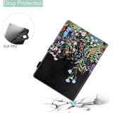 Case For Samsung Galaxy Tab A9+/A9 Plus 11 Inch 2023 2024(Smx210/X216/X218),Pu Leather Multi Angle Stand Cover Slim Folio Protective Case For Galaxy Tab A9 Plus, Auto Wake/Sleep,Flowers