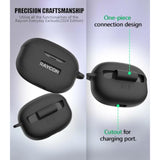 3 in 1 Protective Case Cover for Raycon Everyday Earbuds 2024 Edition with Cleaner Kit and Carabiner, Black