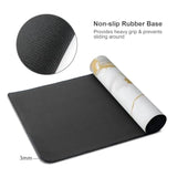 White Gold Marble Large Mouse Pad Non-Slip Desk Mat For Keyboard And Mouse Waterproof Gaming Mousepad Desk Pad Computer Accessories For Home Office 15.7X35.4Inch