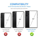 Onetop Compatible With Samsung Galaxy S22 Ultra Wallet Case With Card Holder, Pu Leather Kickstand Card Slots Case, Double Magnetic Clasp And Durable Shockproof Cover 5G 6.8 Inch(Black)