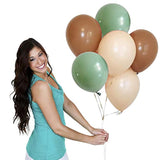 60Pcs Sage Green Eucalyptus Avocado Blush Cream Tan Brown 10 Inch Balloon Garland Arch Backdrop For Rustic Wedding Neutral Green Baby Bridal Shower Garden Tea Party Decortion