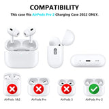 AirPods Pro 2 Case Cover 2022 Soft TPU Case Compatible with AirPods Pro 2nd/1st Generation Case with Cute Butterfly Keychain for Girls Women Glitter Pink