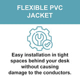 40464 Value Series Rca Stereo Audio Cables, 6 Feet (1.82 Meters), Black