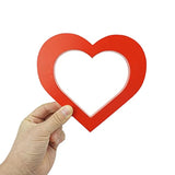 Red Wooden Heart Centerpiece Red Heart Shape Sign For Romantic Valenti