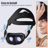 Head Strap Compatible For Quest 3S/Quest 3/Quest 2 Accessories With Head Cushion, Comfortable Protective Reduce Pressure - Black
