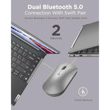 Lenovo 600 Bluetooth Silent Mouse, Blue Optical Sensor, Adjustable DPI, 4 Butt