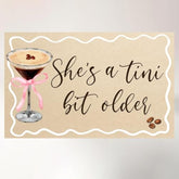 A Tini Bit Older Backdrop & Banner Espresso Martini Birthday Decorations