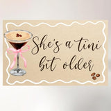 A Tini Bit Older Backdrop & Banner Espresso Martini Birthday Decorations