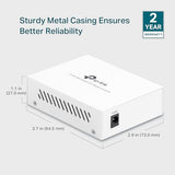 Tl-Mc200 | Gigabit Sfp To Rj45 Fiber Media Converter | Fiber To Ethernet Converter | Plug And Play | Durable Metal C