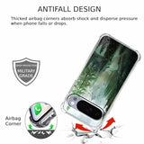 Case for Google Pixel 10/10 Pro with Forest Design,Mountain and Birds Beautiful Scenery Nature Pattern,Soft TPU Bumper Phone Cover(P10,Wood)
