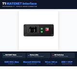 100/1000Base-T1-Tx-Te Automotive Ethernet Media Converter - 100/1000Base-T1 To Tx Adapter, Marvell 88Q2112 & Realtek Rtl8211Fi Phy, Matenet Connector, Industrial Gradetype-C/Dc Power