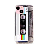 Case For Iphone 15 Matte Finish Heavy Duty Soft Back Cover With Reinforced Corners Tpu Soft Bumper Retro Cassette Tape Case Compatible With Iphone 15
