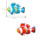 13Pcs Tropical Fish Balloons Set Ocean Animal Balloons Under The Sea Clownfish Tropical Fish Bubble Fish Foil Balloons Sea Animal Creature Balloons For Ocean Themed Party Decorations