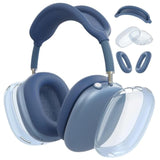 3 in 1 Silicone Case Cover Compatible with AirPods Max 2/1 Blue