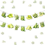 Pickle Birthday Banner, Pickle Party Decorations, Funny Pickle Garland Party Supplies, Cartoon Funny Fruit Cucumber For Pickle Birthday Party