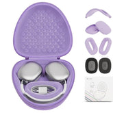 Case Compatible With Airpods Max With Apple Airpods Max Ear Pad, Ear Cups, Headband Silicone Covers And Ear Cushions, Smart Sleep Mode Headphone Case And Accessories, Purple