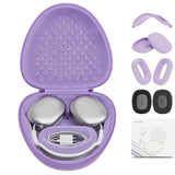 Case Compatible With Airpods Max With Apple Airpods Max Ear Pad, Ear Cups, Headband Silicone Covers And Ear Cushions, Smart Sleep Mode Headphone Case And Accessories, Purple
