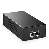 2.5 Gigabit Poe Injector, 802.3Af/At/Bt 90W, 2.5G/1G/100M Ethernet, Plug & Play, Non-Poe To Poe Adapter, Metal Case, Distance Up To 100 Meters (328 Ft.)