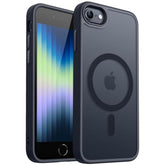 Magnetic Case For Iphone Se/8, Built In Magnets Compatible With Magsafe, Translucent Matte Back Phone Cover For Iphone 8/Se 2/3 (4.7") Frosted Black