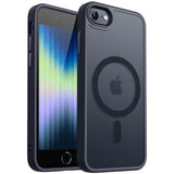 Magnetic Case For Iphone Se/8, Built In Magnets Compatible With Magsafe, Translucent Matte Back Phone Cover For Iphone 8/Se 2/3 (4.7") Frosted Black