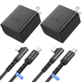 Super Fast Charger Type C, Costyle 45W USB C Charger Type C Fast Charging Block with 6FT Right Angle 5A USB C Cable for Samsung Galaxy S25 S24 Ultra S24+ S23 Plus S23 S22 S21 S20,Tab S7 S8 S9 FE S10+