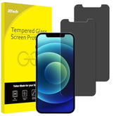 JETech Privacy Screen Protector for iPhone 12 mini 5.4-Inch, Anti Spy Tempered Glass Film, 2-Pack