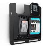 Wall Mount For Makita Batteries And Chargers,For Dc18Rc Charger,For Makita 18V 14.4V Battery, Stable 2 Battery Holder And Charger Holder, Suitable For Workshop And Garage