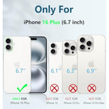 For Iphone 16 Plus Case: Military Grade Drop Proof Protection Mobile Cover With Kickstand | Matte Textured Rugged Shockproof Tpu | Protective Sturdy Phone Case - 6.7 Inch Black