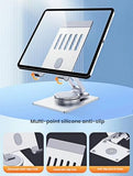 Aluminum Cell Phone & Tablet Stand for Desk,360° Rotating Foldable Mobile Stand,Home Office Desk Accessories Gifts for iPhone 17 16 15 14 Pro Max,
