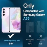 JETech Screen Protector for Samsung Galaxy A35 5G 6.6-Inch, 9H Tempered Glass Film, Anti-Scratch, HD Clear, 3-Pack