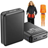 2 Pack 5V2.4A Power Bank For Heated Jacket Vest Underwear Pants, Portable 10000Mah Dual Usb Output Ports Battery Pack For Smart Device