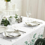 3PCS Sage Greenery Baby Shower Tablecloths, 54"x108" for Boho Party Decor