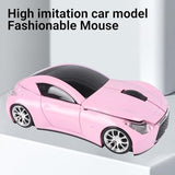 Car Mouse, Wireless Mouse (Milk Tea Pink)