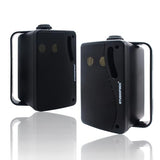 3.5 Inch Outdoor Bluetooth Speakers Waterproof Wired,3 Way 200W Upgrade Premium Wall Mount Speakers,Ideal use in Patio,Deck, Indoor Outdoor?Black?