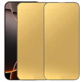 2 Pack Anti-Blue Tempered Glass Screen Protector Film For Iphone 16 Pro/Iphone 17 6.3 Inch Gold