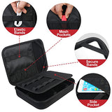 Electronic Organizer Travel Cable Organizer Bag Electronic Accessories Case Portable Tech Organizer For Tablet Apple Ipad 11In, Hard Drives, Cables, Chargers, Iphone, Power Bank, Black