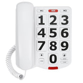 Large Button Phones For Seniors, Land Line Phones For Elderly - Big Button Home Telephone For The Visually Impaired, 110Db+ Amplified Ringer & 80Db+ Handset Volume For The Hearing Impaired House Phone