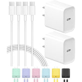 Iphone 16 15 Charger Fast Charging Usb C Charger Block 2-Pack Type C Charger Iphone 16 Charger 6Ft Cord For Iphone 16/16 Plus/16 Pro/16 Pro Max/Iphone 15/Iphone 15 Pro/Iphone 15 Pro Max,Samsung