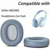 Replacement Ear Pads, Compatible With Edifier W820Nb Noise Cancelling Headphones,Premium Protein Leather Cushions, Comfort Upgrade Ear Cups - Set Of 2 (Light Blue)