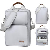 13.3-14 Inch Laptop Sleeve Bag, Laptop Bag For 14'' Macbook Pro M4 2024,14'' Macbook Pro M3&M2&M1 2023/2021, 13.6/13'' New Macbook Air M3/M2 2024/2022,Tab S8 Ultra 14.6",With Shoulder Strap(Silver)