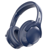 Bluetooth Headphones Over Ear 68H Playtime 6 Eq Wireless Headset With Microphone Hifi Stereo Foldable Lightweight Deep Bass For Travel Home Office Cellphone Blue