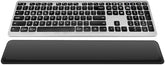 Wireless Keyboard, Bluetooth Keyboard With Leather Palm Rest, Backlighting, Multi-Device Pairing, Usb C Rechargeable, For Windows, Mac, Ios, Android, Chrome, Office, Students, Long Hours Typing