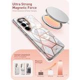 MagSafe Case for Samsung Galaxy S25 Ultra with Screen Protector & Wireless Charging