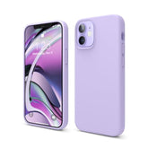 elago Compatible with iPhone 12 Mini Case, Liquid Silicone, Full Body Protective Cover, Shockproof, Slim Fit, Anti-Scratch Soft Microfiber Lining, 5.4 inch (Purple)