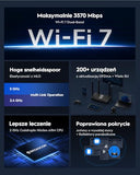 Be3600 Wifi 7 Gigabit 4 Stream Dual Band Router Mu-Mimo High Gain Antennas Vpn Clients & Server, Mesh And App Support, Cloud Control, Wr3600